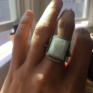 Sterling Silver & Moonstone Ring
